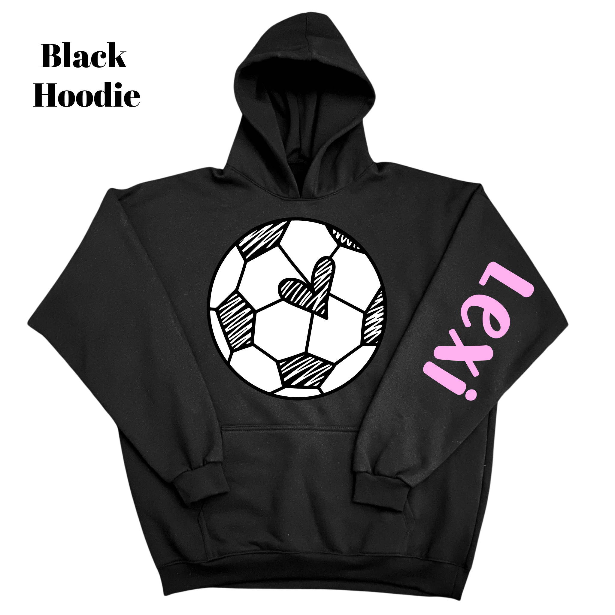 Personalized Soccer Hoodie MC Crafts and Designs