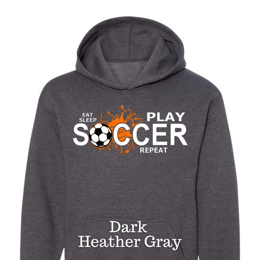 Eat, Sleep, Play Soccer, Repeat Hoodie