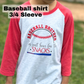 Baseball Brother I'm Just Here For The Snacks Kids Raglan Shirt