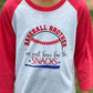 Baseball Brother I'm Just Here For The Snacks Kids Raglan Shirt