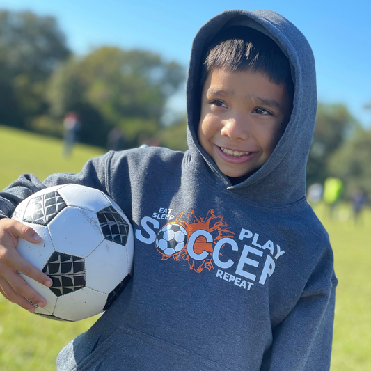 Eat, Sleep, Play Soccer, Repeat Hoodie