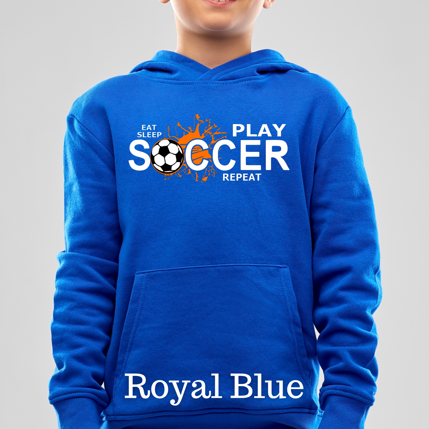 Eat, Sleep, Play Soccer, Repeat Hoodie