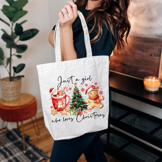 Just A Girl Who Loves Christmas Tote Bag