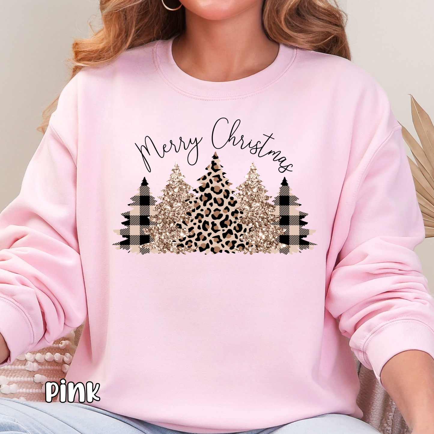 Rose Gold Christmas Tree Sweatshirt