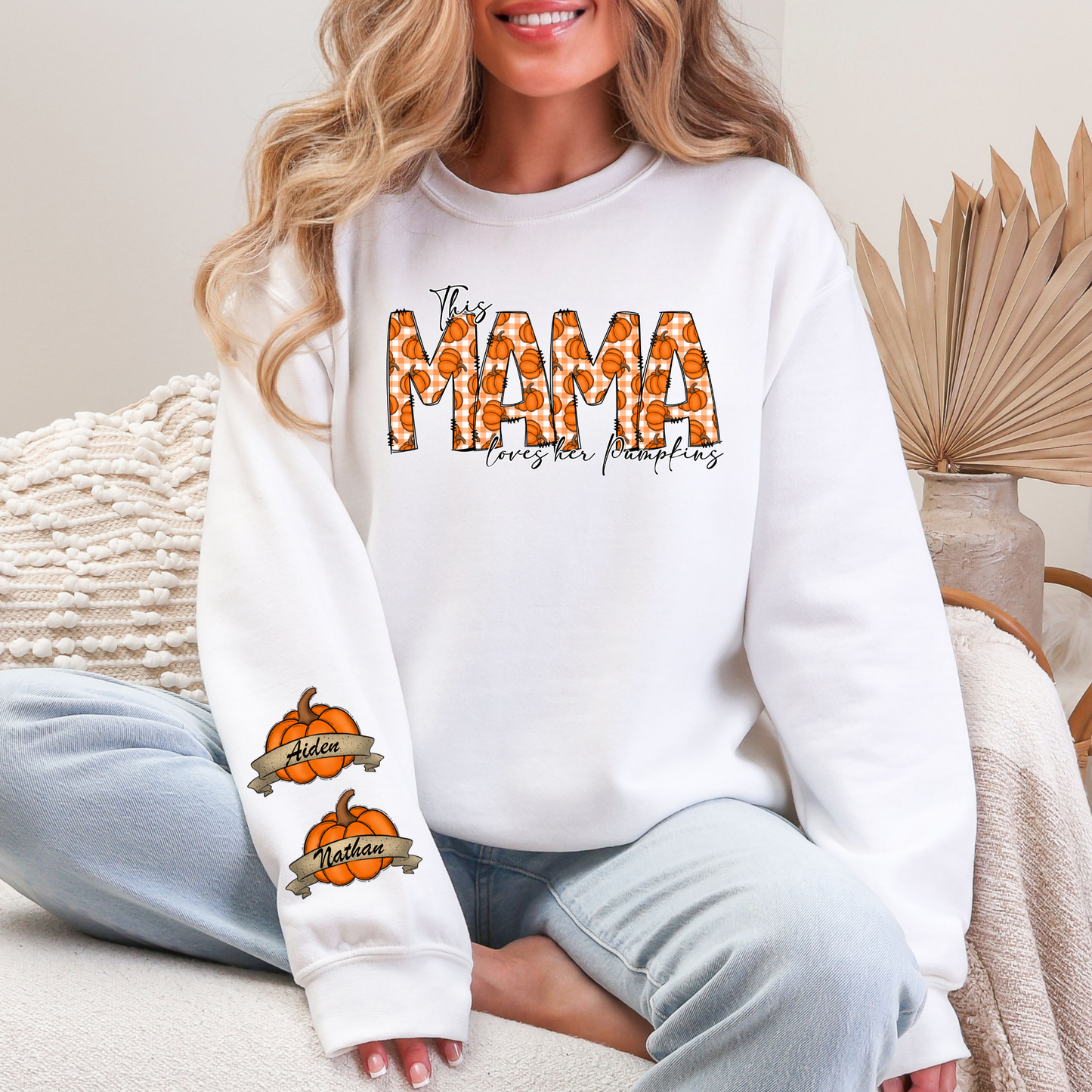 This Mama Loves Her Pumpkins Sweatshirt