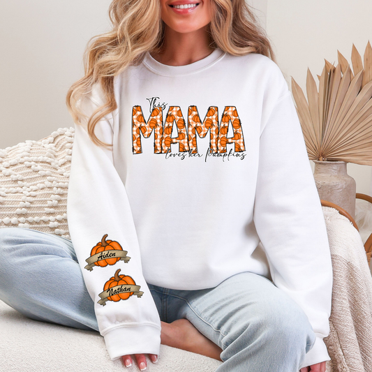 This Mama Loves Her Pumpkins Sweatshirt