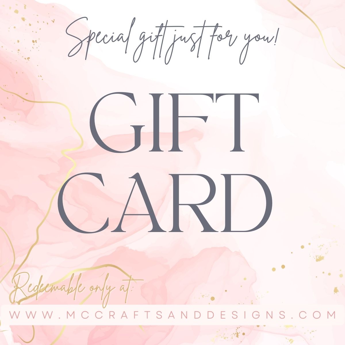 MC Crafts & Designs Gift Card