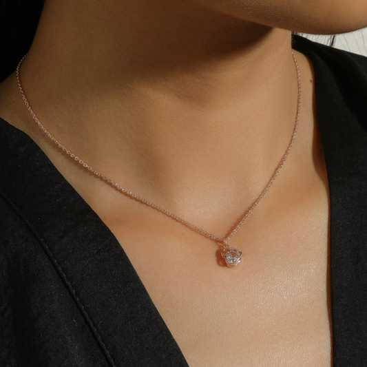 Rose Gold Heart Necklace