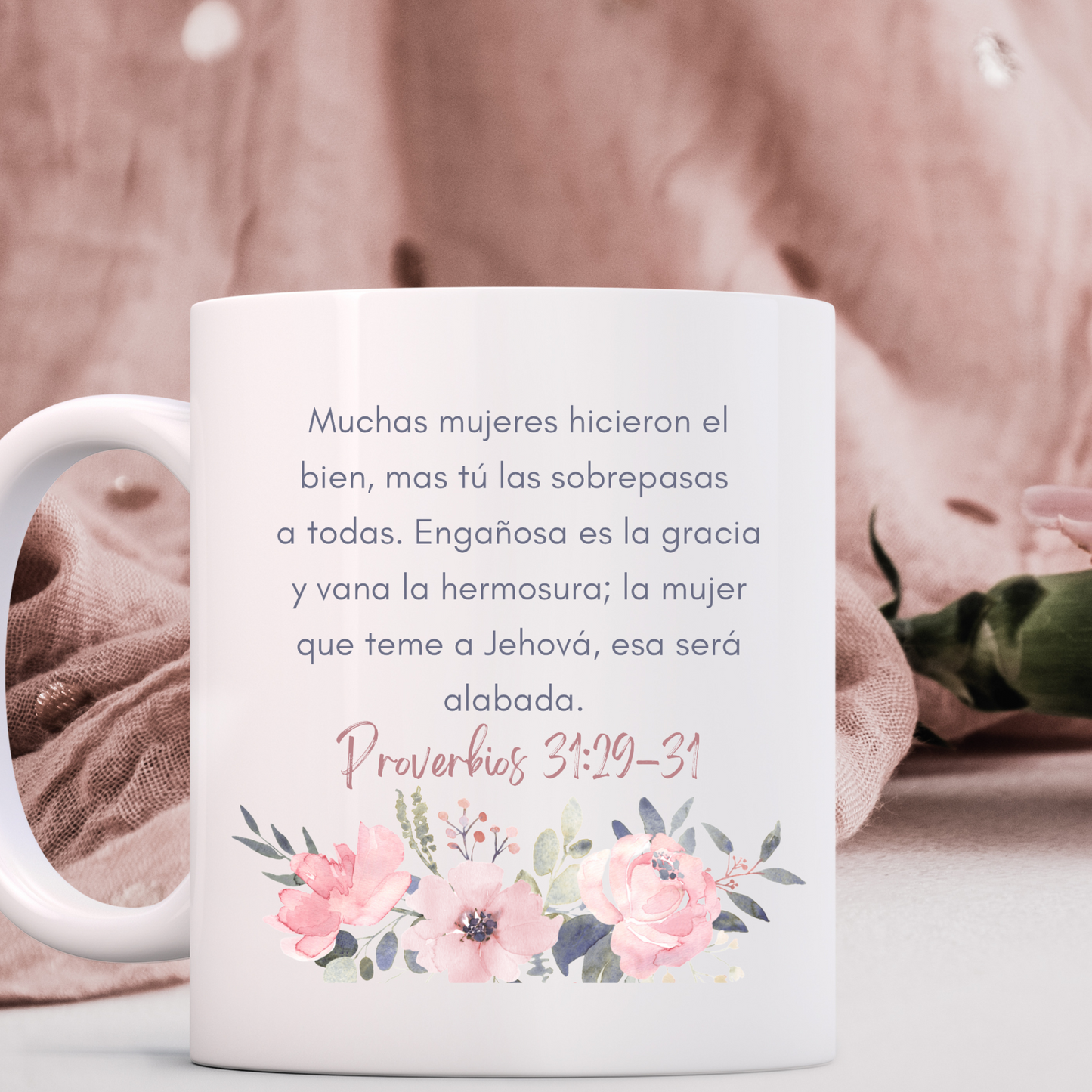 15oz Spanish Christian Mug for Pastor's Wife/Taza Cristiana para Esposa del Pastor