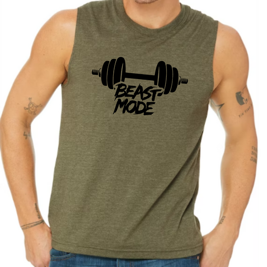 Men Beast Mode Muscle Shirt